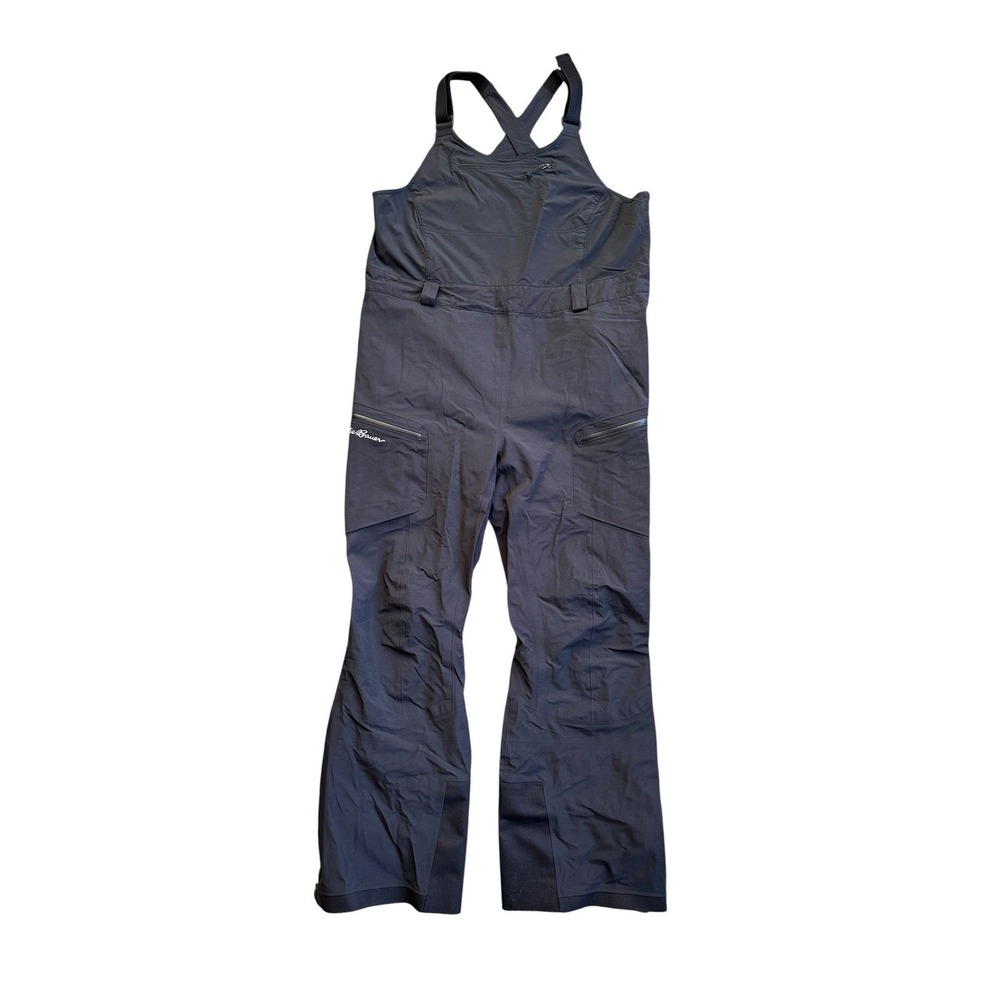 Eddie Bauer First Ascent Bib Women XL Black Excellent BC Freshline Ski Pants